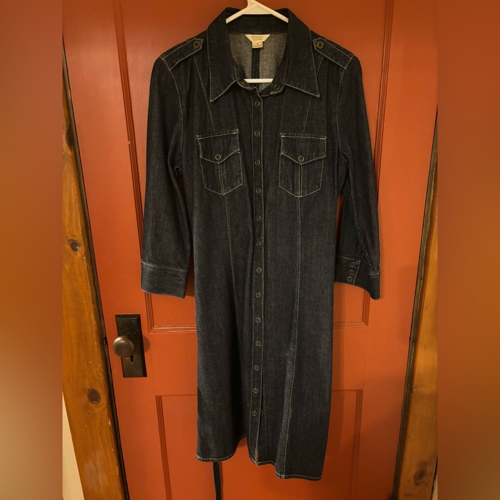 Christopher & Banks denim shirt dress